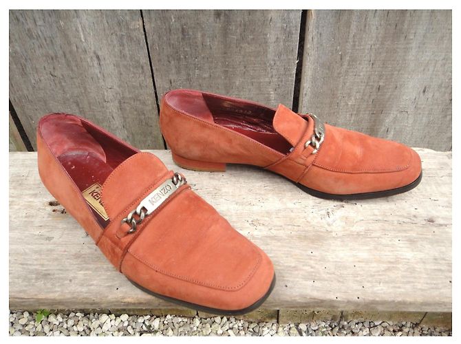 Mocassini Kenzo Corallo in Camoscio - vista 2