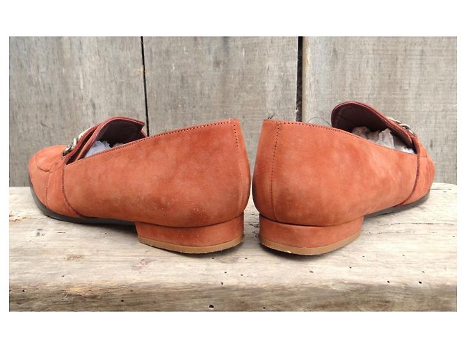 Mocassini Kenzo Corallo in Camoscio - vista 4