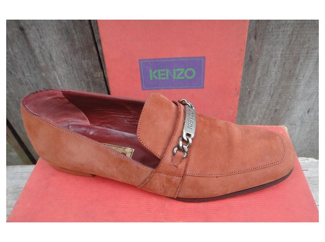 Mocassini Kenzo Corallo in Camoscio - vista 6