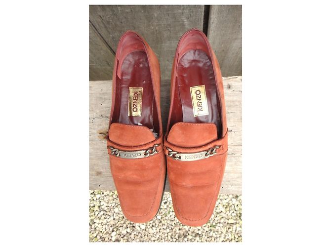 Mocassini Kenzo Corallo in Camoscio - vista 9