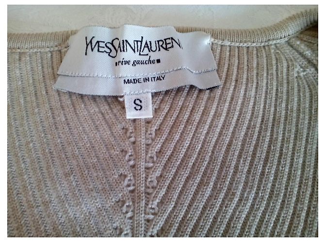 JERSEY DE LANA YVES SAINT LAURENT. Beige - vista 2