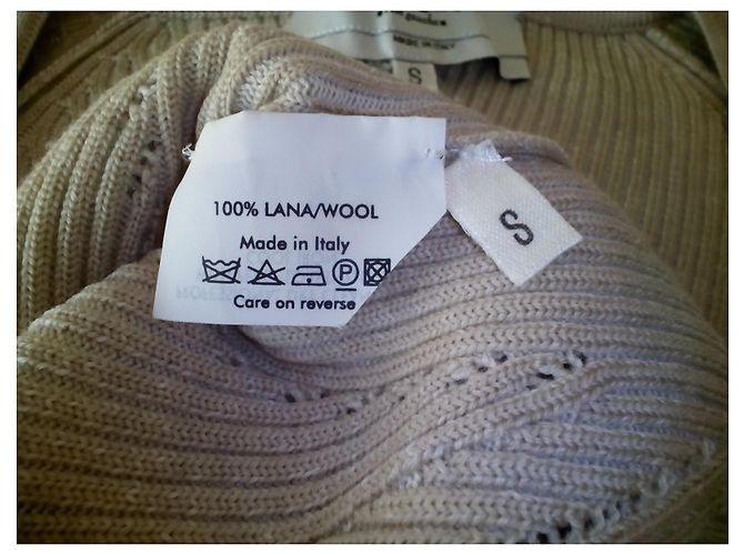 JERSEY DE LANA YVES SAINT LAURENT. Beige - vista 5