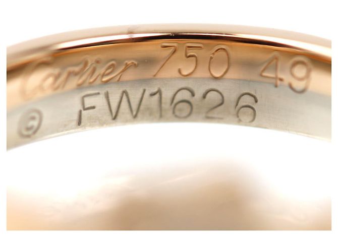 Anello Doppio Cuore in Oro Rosa e Bianco 18K Cartier - vista 5