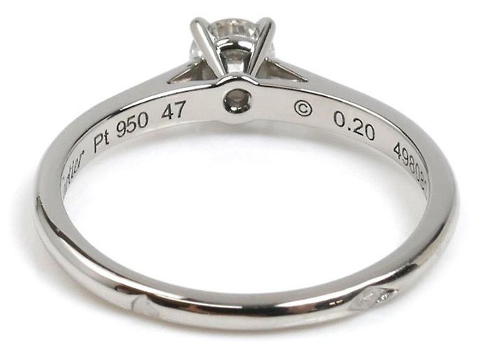 Cartier Platin 950 Diamant Solitär Ring - Ansicht 4