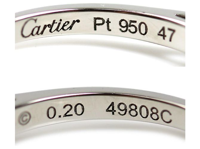 Cartier Platin 950 Diamant Solitär Ring - Ansicht 5