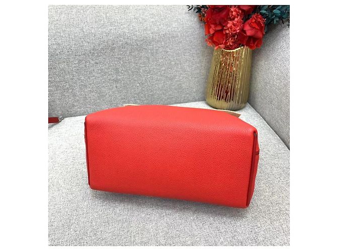 Borsa a mano Hermès Lovecraft 2424 in pelle rossa Rosso - vista 5