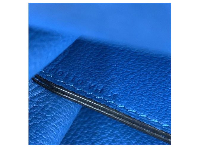 Hermès Roulis 19 Lovecraft Handtasche Leder Blau - Ansicht 3