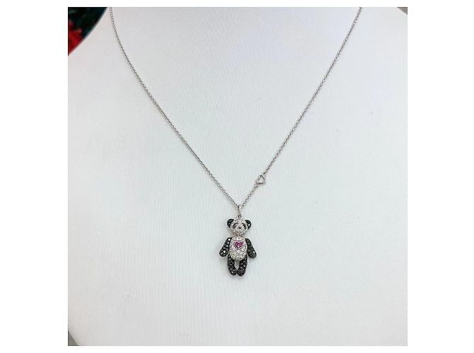Autre Marque Collana Qeelin Bobo Panda in diamanti Argento - vista 2