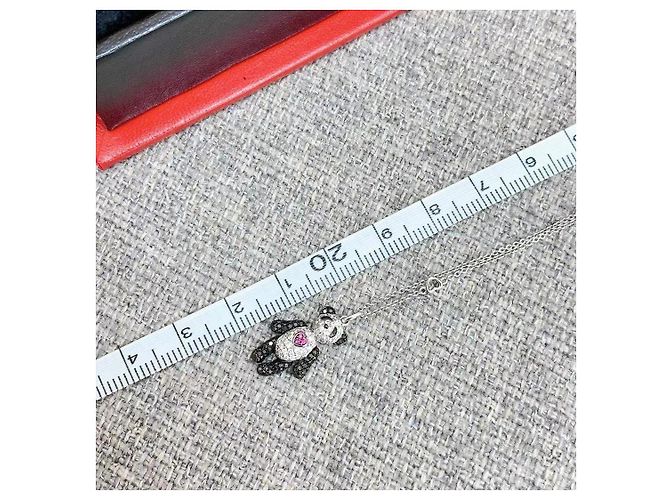 Autre Marque Collana Qeelin Bobo Panda in diamanti Argento - vista 5