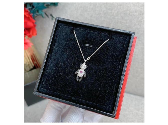 Autre Marque Collana Qeelin Bobo Panda in diamanti Argento - vista 6