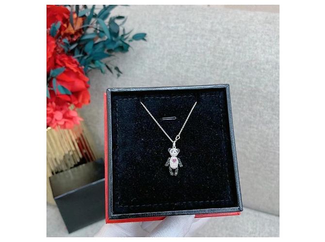 Autre Marque Collana Qeelin Bobo Panda in diamanti Argento - vista 7