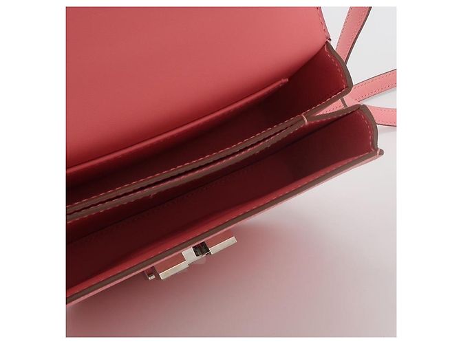 Borsa a mano Hermès Mosaic 19 1Q in pelle rosa - vista 10