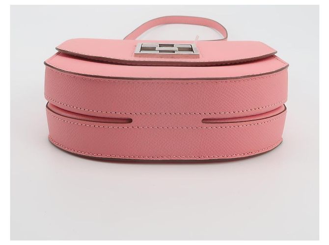 Borsa a mano Hermès Mosaic 19 1Q in pelle rosa - vista 11