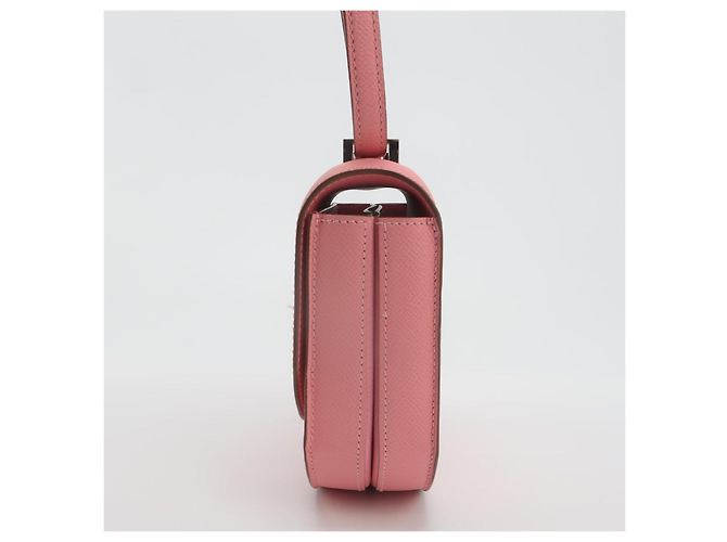 Borsa a mano Hermès Mosaic 19 1Q in pelle rosa - vista 6