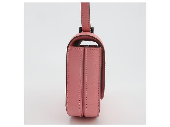 Borsa a mano Hermès Mosaic 19 1Q in pelle rosa - vista 7