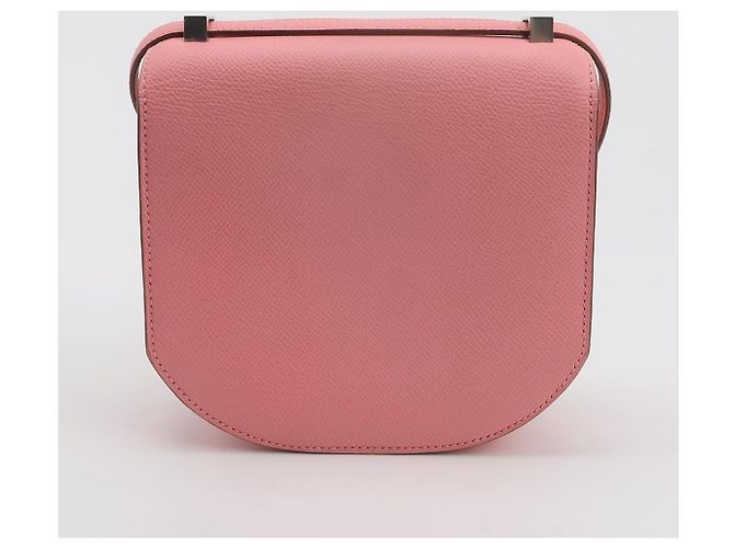 Borsa a mano Hermès Mosaic 19 1Q in pelle rosa - vista 8