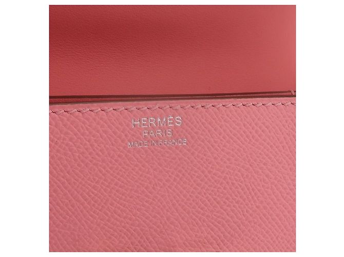 Borsa a mano Hermès Mosaic 19 1Q in pelle rosa - vista 9