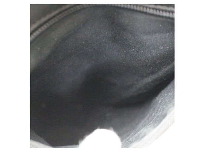 Borsa a tracolla in pelle scamosciata Prada Nero - vista 11