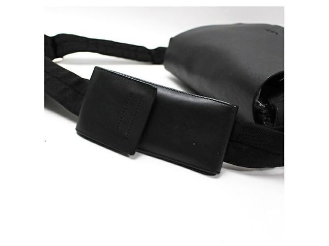 Borsa a tracolla in pelle scamosciata Prada Nero - vista 7