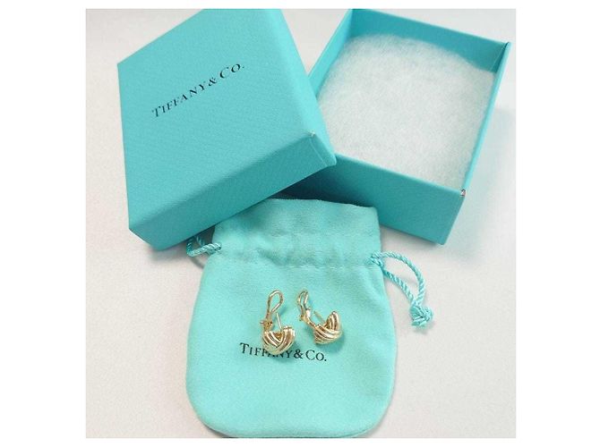 Orecchini a croce firmati Tiffany & Co. in oro 18K - vista 12