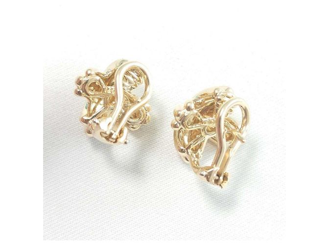 Orecchini a croce firmati Tiffany & Co. in oro 18K - vista 2