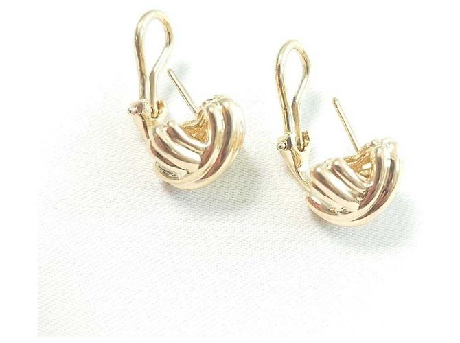 Orecchini a croce firmati Tiffany & Co. in oro 18K - vista 7