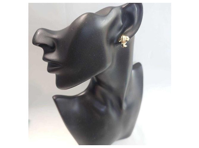 Orecchini a croce firmati Tiffany & Co. in oro 18K - vista 9