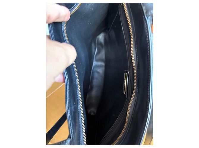 Borsa tote nera in pelle Yves Saint Laurent Nero - vista 12