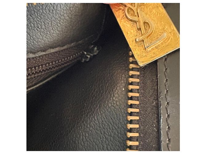 Borsa tote nera in pelle Yves Saint Laurent Nero - vista 14