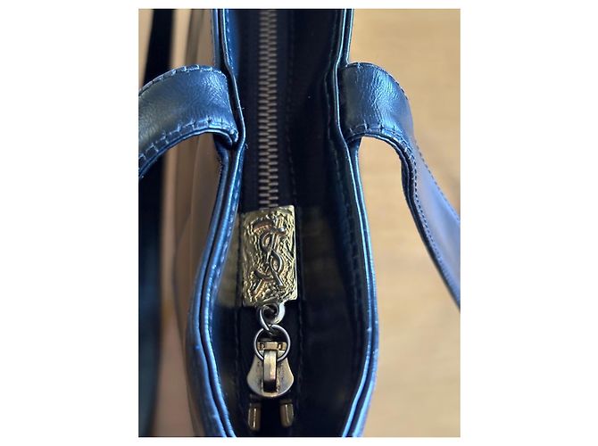 Borsa tote nera in pelle Yves Saint Laurent Nero - vista 3