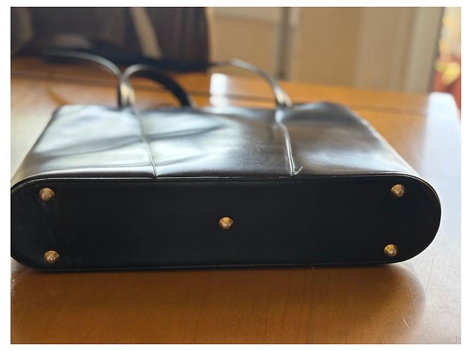 Borsa tote nera in pelle Yves Saint Laurent Nero - vista 6