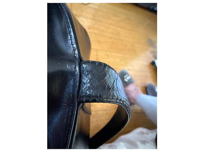 Borsa tote nera in pelle Yves Saint Laurent Nero - vista 8