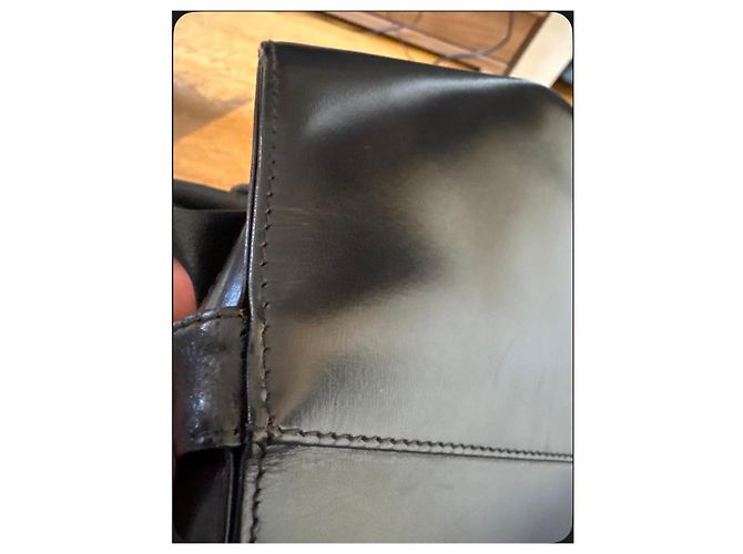 Borsa tote nera in pelle Yves Saint Laurent Nero - vista 9