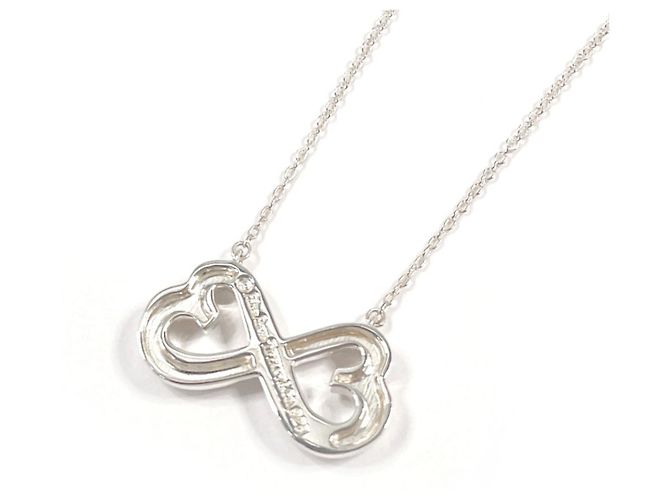 Tiffany & Co Collana Tiffany Double Loving Heart Paloma Picasso Argento - vista 2