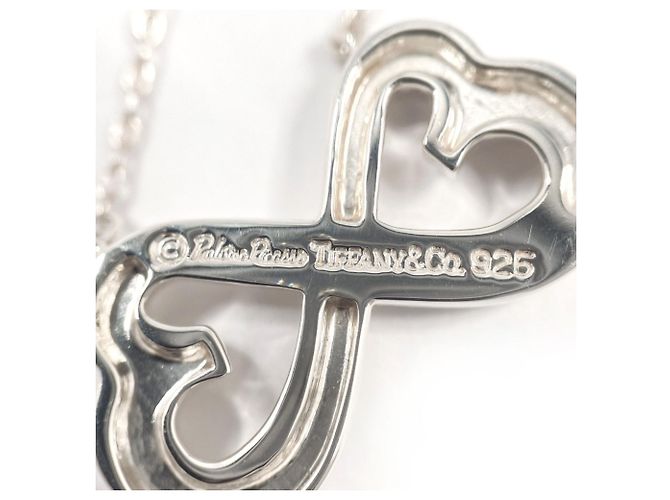 Tiffany & Co Collana Tiffany Double Loving Heart Paloma Picasso Argento - vista 4