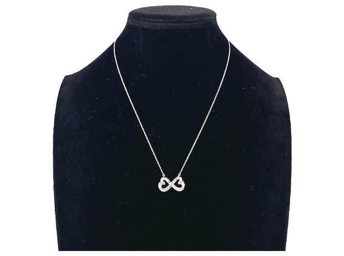 Tiffany & Co Collana Tiffany Double Loving Heart Paloma Picasso Argento - vista 7