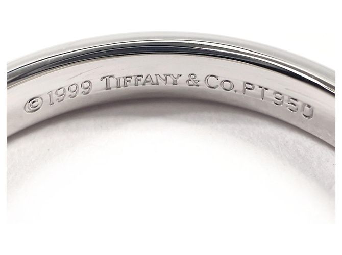 Platin-Ehering von Tiffany & Co. Silber - Ansicht 3