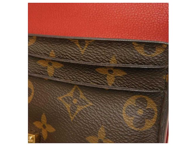 Cartera Pallas Long de Louis Vuitton Castaño Roja Fucsia - vista 11