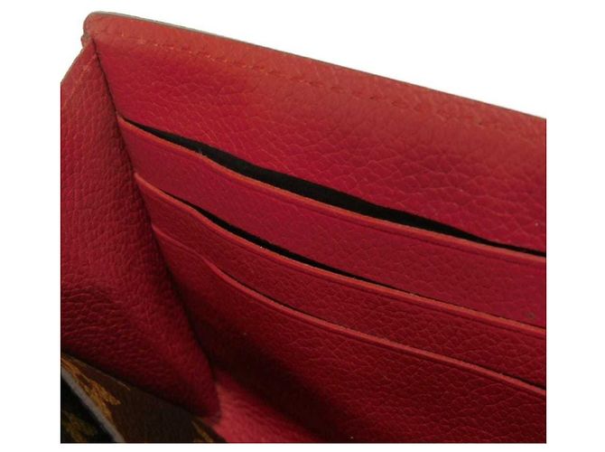 Cartera Pallas Long de Louis Vuitton Castaño Roja Fucsia - vista 13