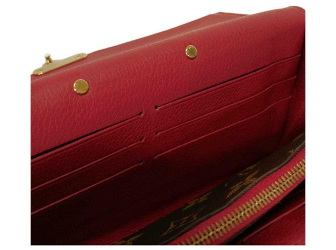 Cartera Pallas Long de Louis Vuitton Castaño Roja Fucsia - vista 14
