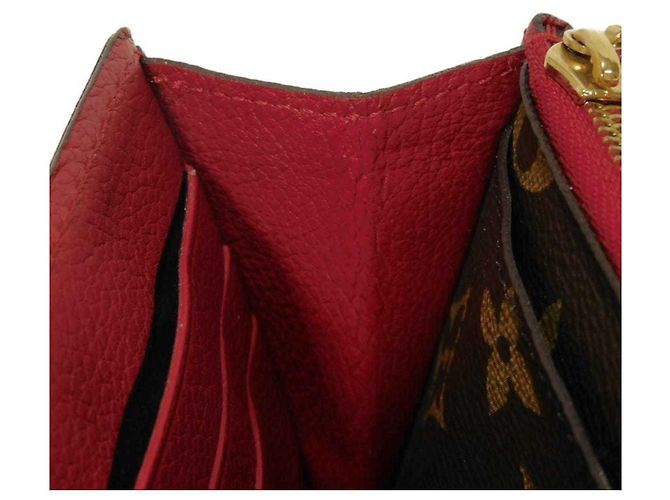 Cartera Pallas Long de Louis Vuitton Castaño Roja Fucsia - vista 15