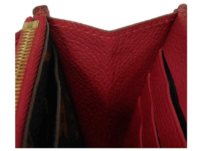 Cartera Pallas Long de Louis Vuitton Castaño Roja Fucsia - vista 16