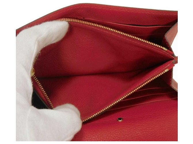 Cartera Pallas Long de Louis Vuitton Castaño Roja Fucsia - vista 19