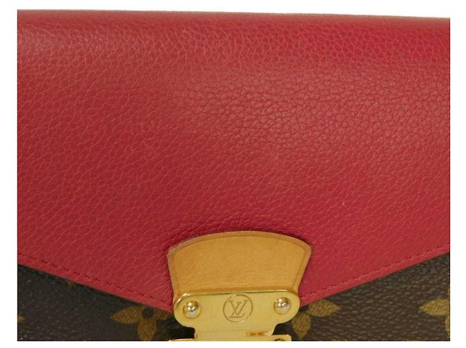 Cartera Pallas Long de Louis Vuitton Castaño Roja Fucsia - vista 23