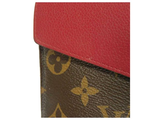 Cartera Pallas Long de Louis Vuitton Castaño Roja Fucsia - vista 24
