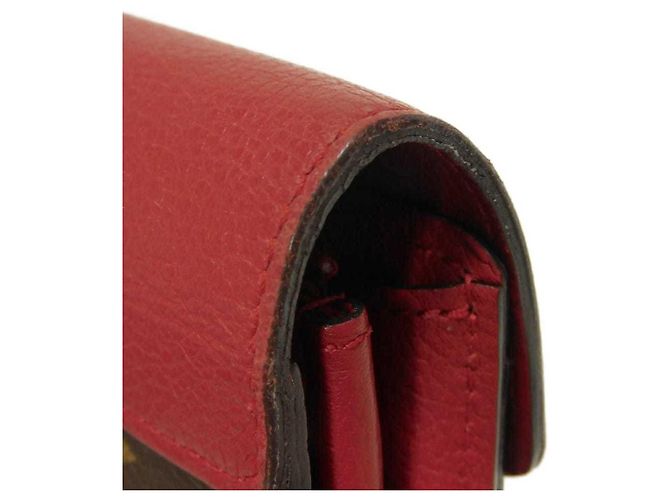 Cartera Pallas Long de Louis Vuitton Castaño Roja Fucsia - vista 26