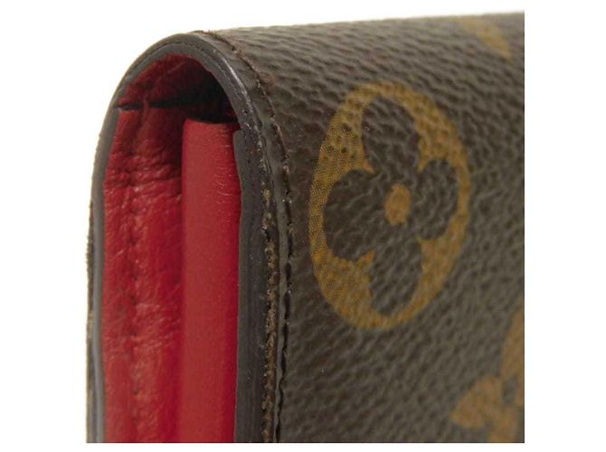 Cartera Pallas Long de Louis Vuitton Castaño Roja Fucsia - vista 28