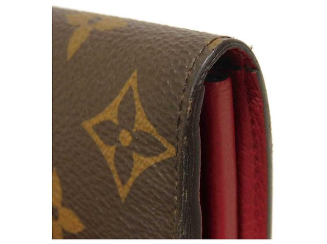 Cartera Pallas Long de Louis Vuitton Castaño Roja Fucsia - vista 29