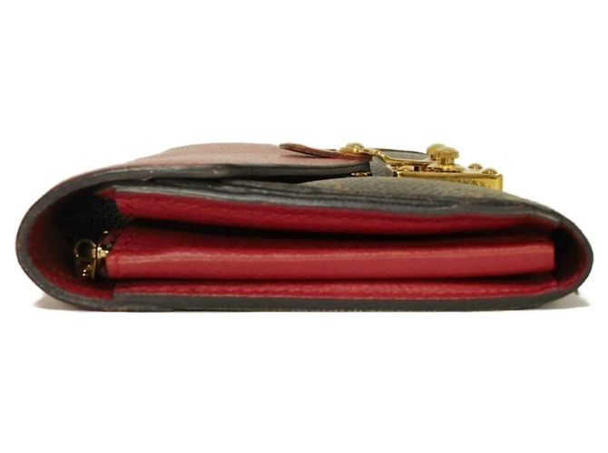 Cartera Pallas Long de Louis Vuitton Castaño Roja Fucsia - vista 31