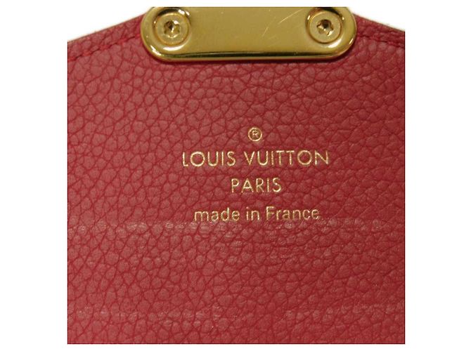 Cartera Pallas Long de Louis Vuitton Castaño Roja Fucsia - vista 6
